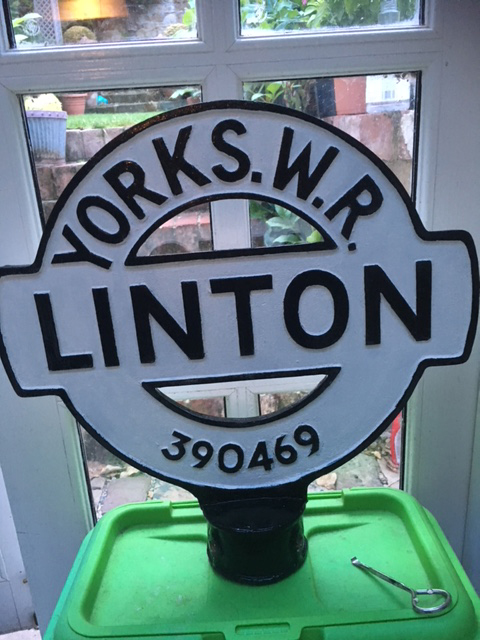 restored linton sign